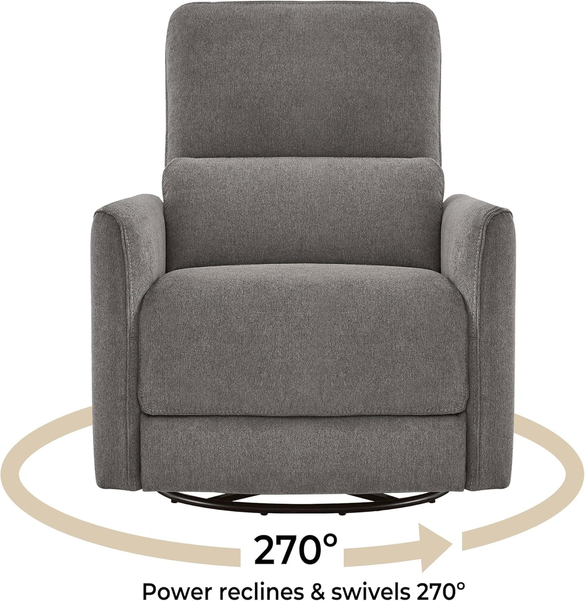 CHITA Power Recliner Chair Swivel Glider, FSC Certified Fabric Living Room Reclining Sofa Chair