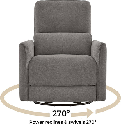 CHITA Power Recliner Chair Swivel Glider, FSC Certified Fabric Living Room Reclining Sofa Chair