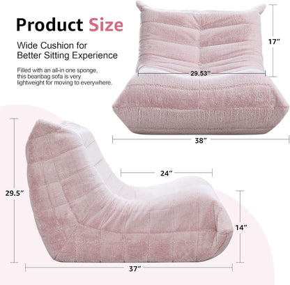 Bean Bag Chairs for Adults Giant Bean Bag Chair Memory Foam BeanBag Chair Big Bean Bag Sofa with