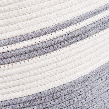 Casaphoria Extra Large Woven Cotton Rope Storage Basket with Handles for Organizing,Tall Woven