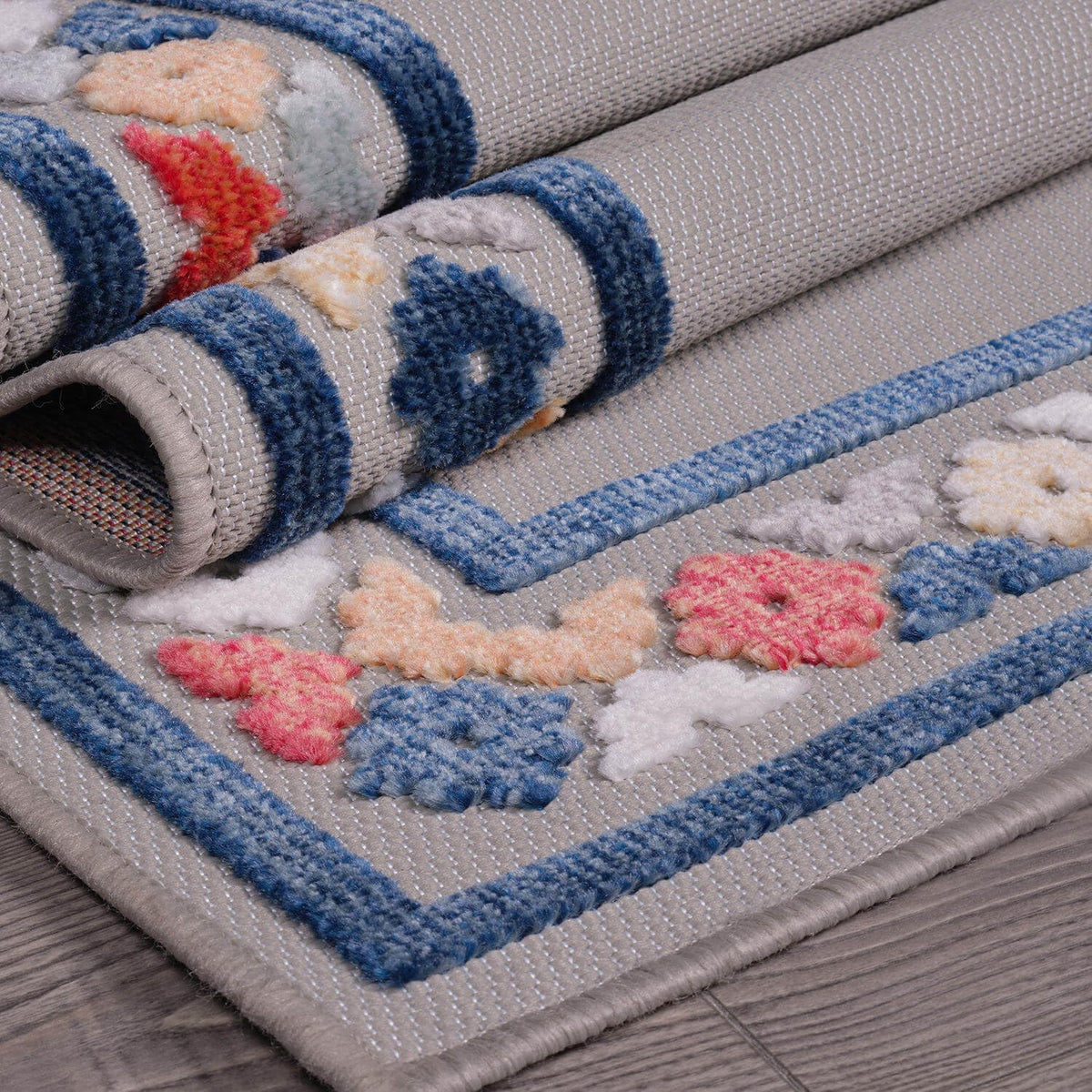 Beverly Rug Outdoor Runner Rug 2x7 Modern Floral Bordered Area Rugs for Indoor and Outdoor Patio