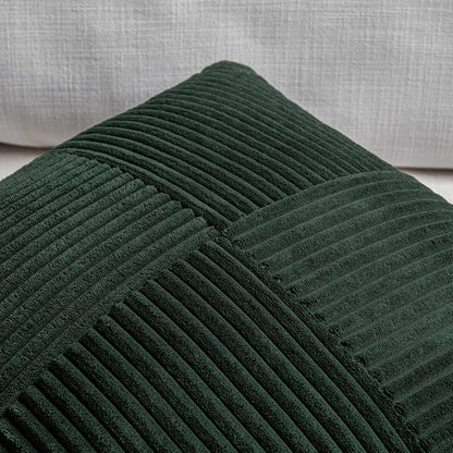 Fancy Homi Set of 2 Dark Green Boho Long Lumbar Body Decorative Throw Pillow Cover 14x36 Inch for