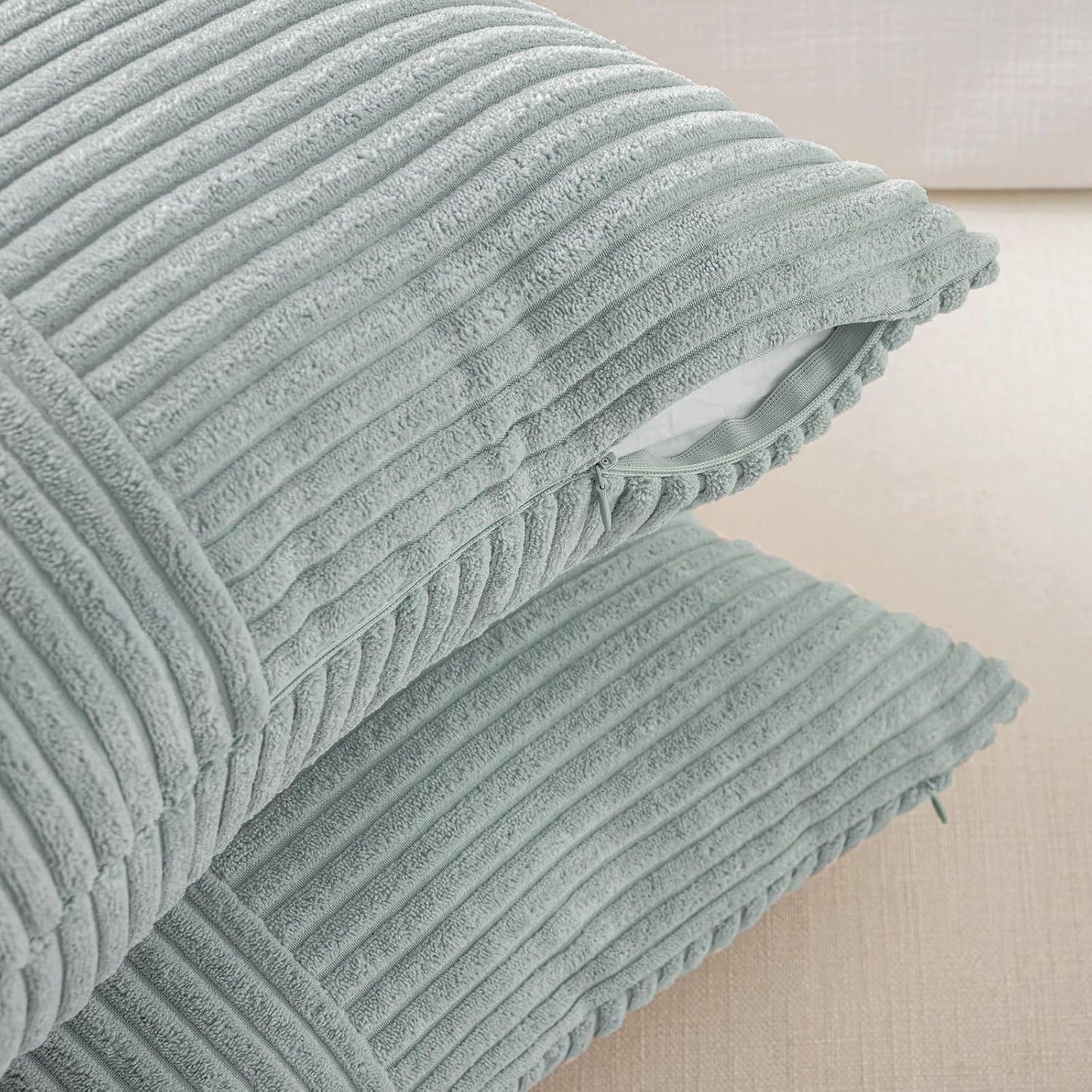 Fancy Homi Set of 2 Grey Blue Boho Long Lumbar Body Decorative Throw Pillow Cover 14x36 Inch for