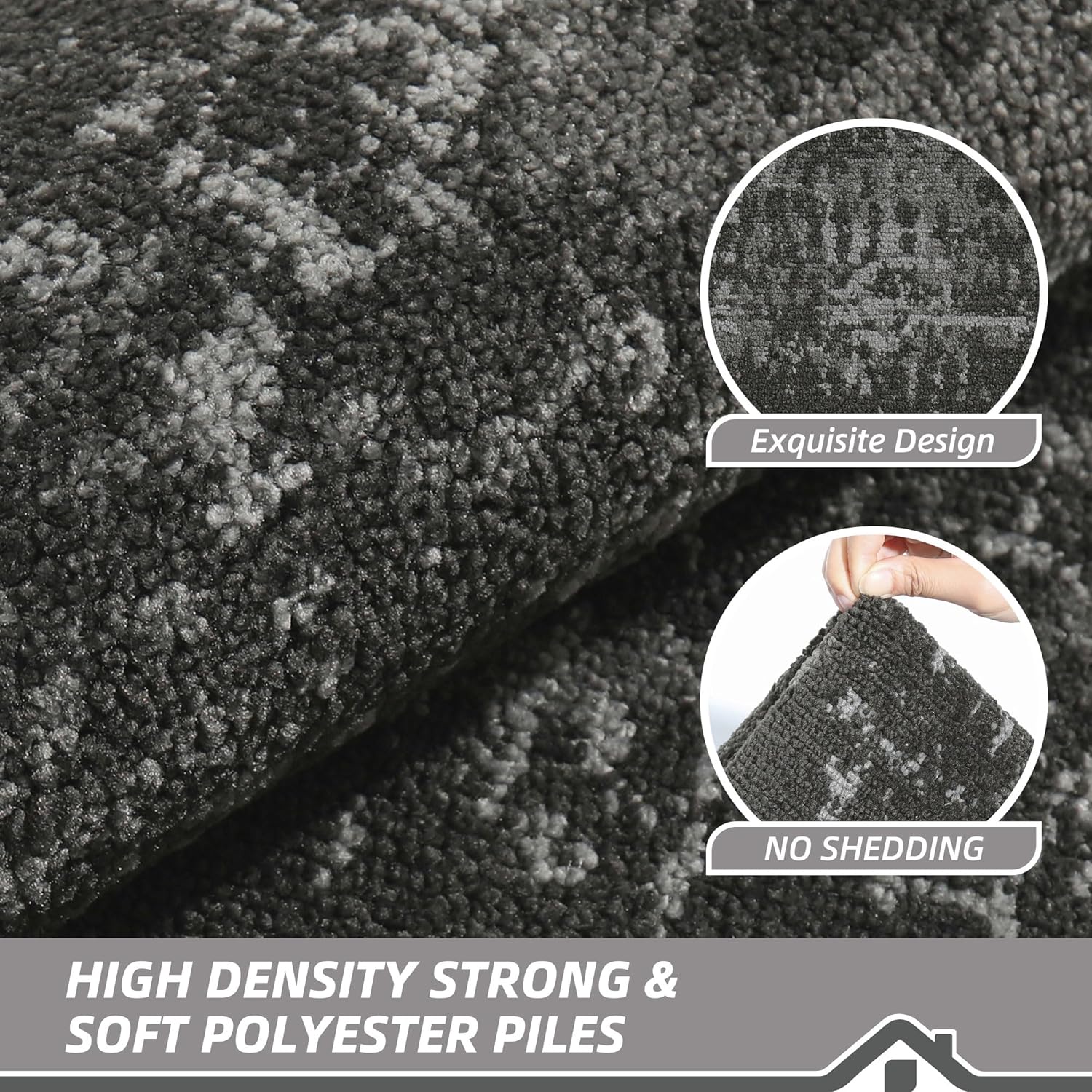 BEQHAUSE Dirt Trapper Door Mat 32"x48" Non-Slip Door Mats Washable Entryway Rugs Stain Resistant