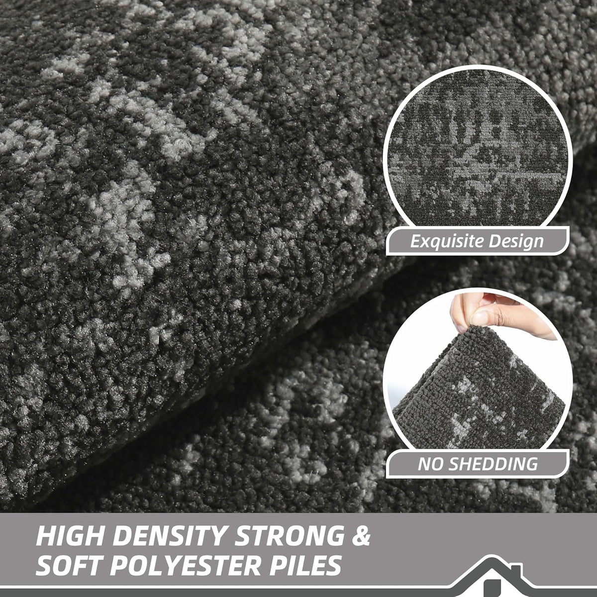 BEQHAUSE Dirt Trapper Door Mat 24"x36" Non-Slip Door Mats Washable Entryway Rugs Stain Resistant