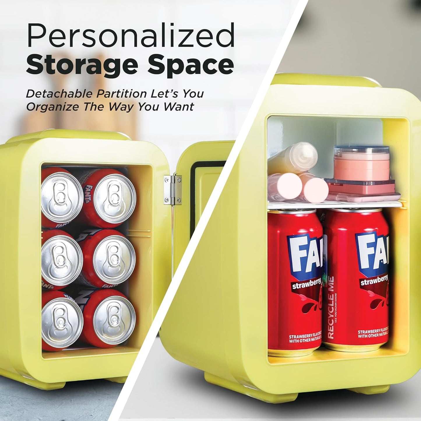 IBMF4SUN Fridge for Bedroom, Skincare, Portable Cooler & Warmer for Makeup, for Office & Home