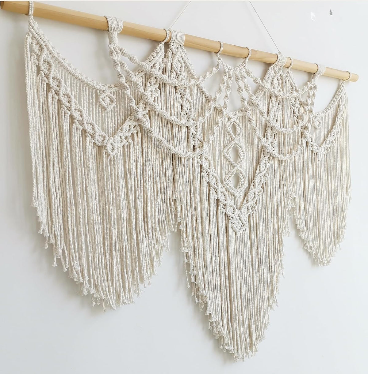 Achart Macrame Wall Hanging Large- Boho Wall Decor- large wall art- Wall Decor Living Room- Macrame