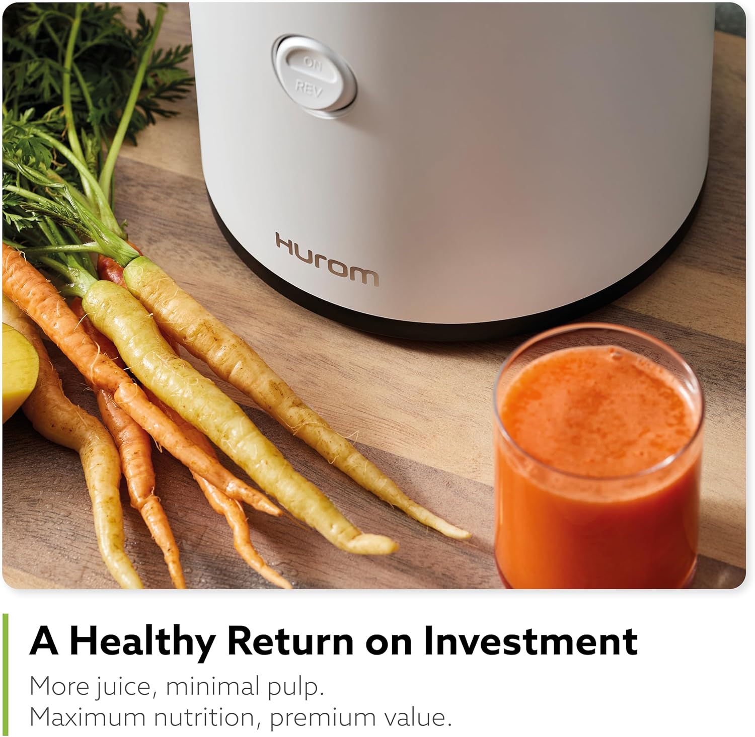 Hurom H320 Cold Press Juicer Machine, Easy to Clean Masticating Slow Juicer, Coarse Strainers
