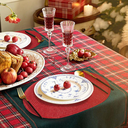 AHHFSMEI Placemats Set of 6 for Dining Table Washable Woven Vinyl Non-Slip 18x12 inches Placemat