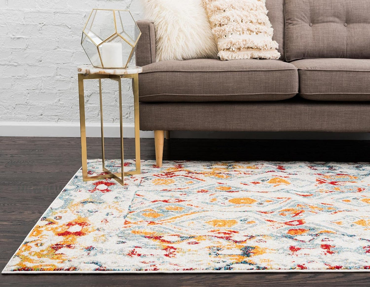 Unique Loom Rosso Collection Vintage, Geometric, Bohemian, Traditional, Distressed, Southwestern