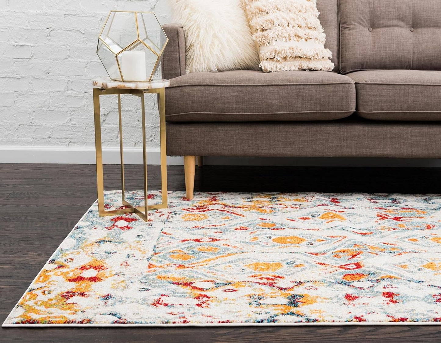 Unique Loom Rosso Collection Vintage, Geometric, Bohemian, Traditional, Distressed, Southwestern