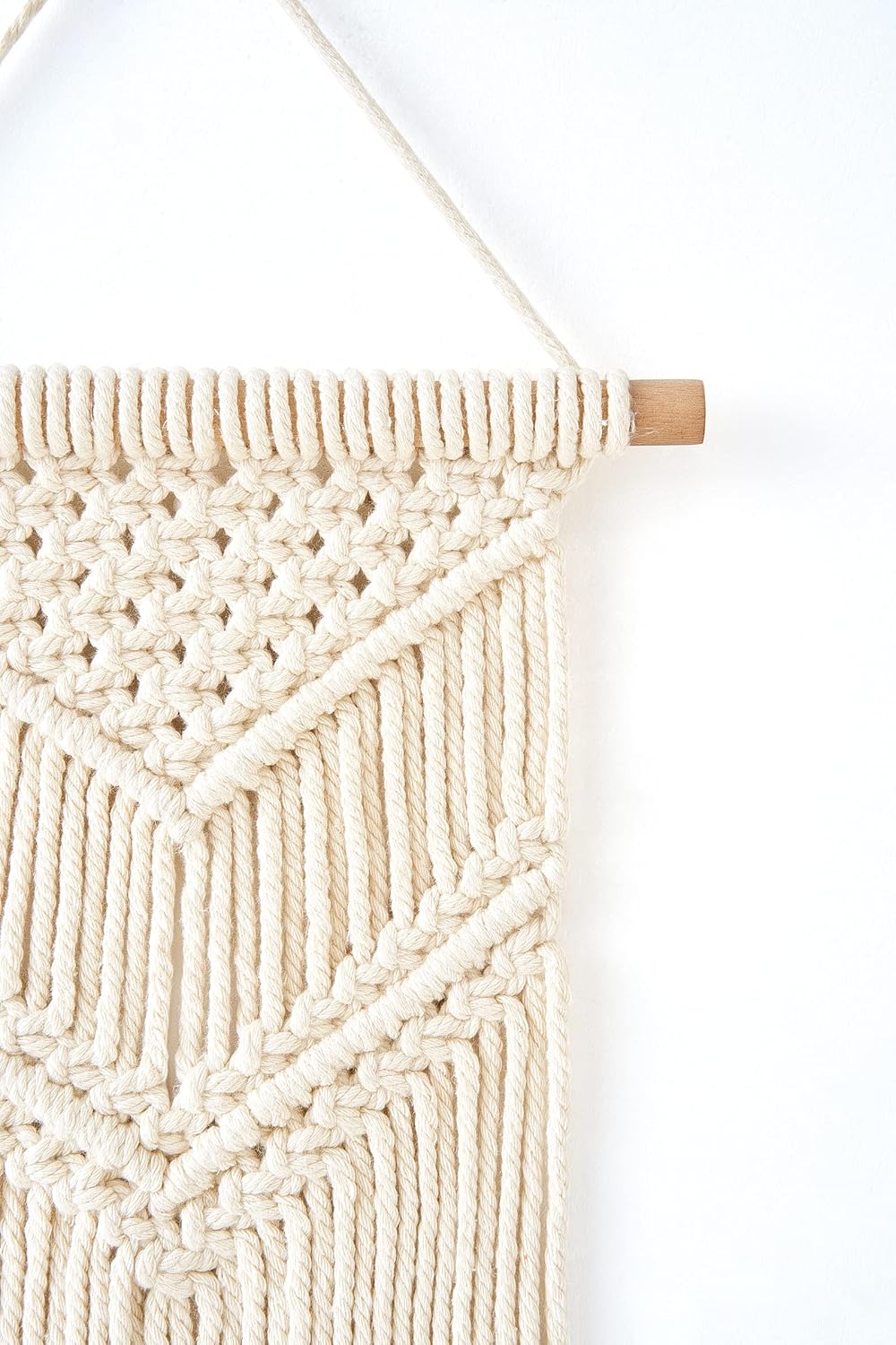 Dahey 2 Pcs Macrame Wall Hanging Small Woven Tapestry Wall Art Decor - Beautiful for Boho Home Dorm