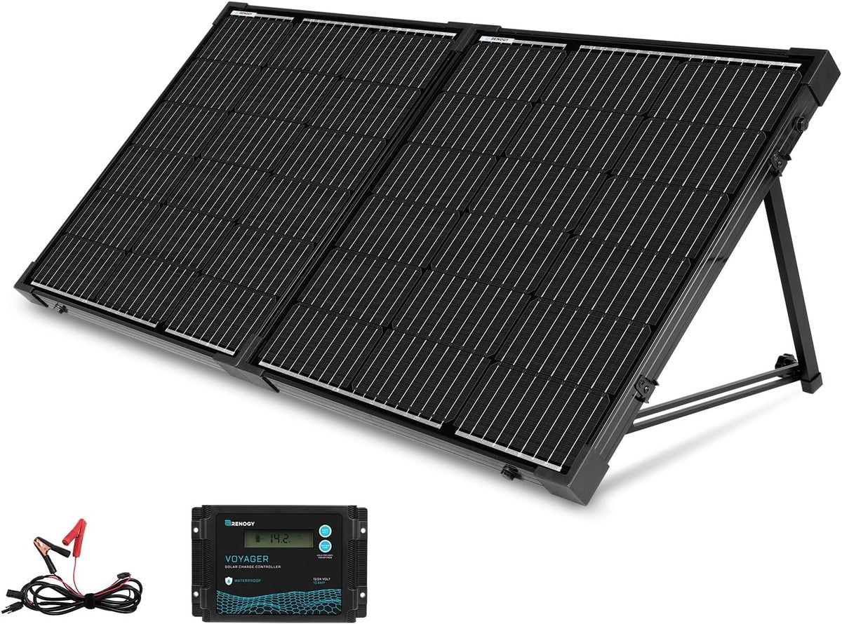 Renogy 100 Watt 12 Volt Portable Solar Panel with Waterproof 20A Charger Controller Foldable 100W