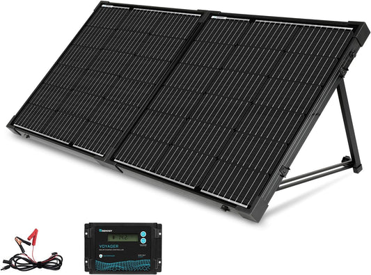Renogy 100 Watt 12 Volt Portable Solar Panel with Waterproof 20A Charger Controller Foldable 100W