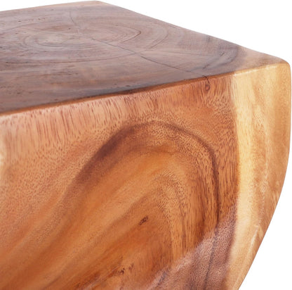 Rutledge & King Wooden End Table - Unique Wooden Side Table - Mid Century Side Table - Saur Wood