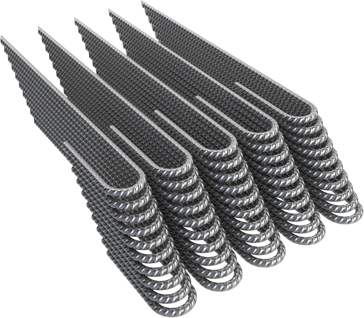 Vodaland Rebar Stakes J Hook Extra Heavy Duty 1/4 inch Coated Steel Ground Anchors with Chisel