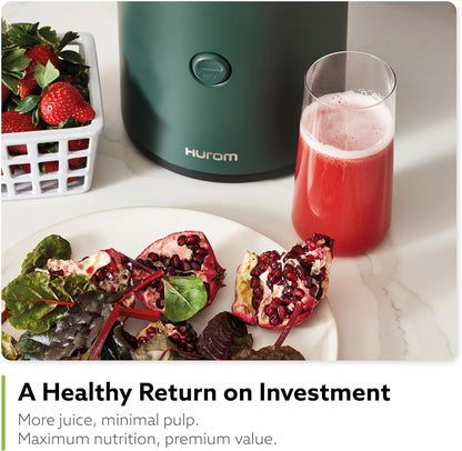 Hurom H320 Cold Press Juicer Machine, Easy to Clean Masticating Slow Juicer, Coarse Strainers