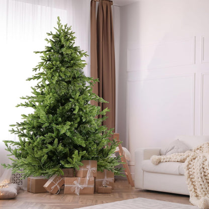Fraser Hill Farm 9-Ft. Foxtail Pine Artificial Christmas Tree with Stand and No Lights, Unlit
