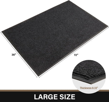 Large Front Door Mat, 72" x 36" Durable Front Doormat, Heavy Duty Large Welcome Door Matt for Home