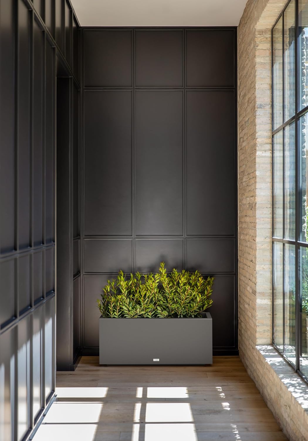 Veradek Block Series Long Box Planter - Large Rectangular Planter for Indoor or Outdoor Patio/Porch