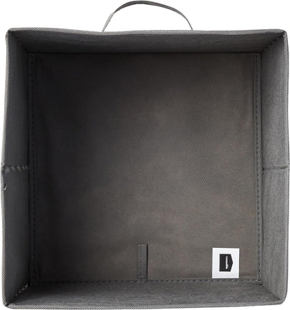 Amazon Basics Cube Organizer Storage Bins Handles, Collapsible Fabric, Pack of 6, 10.5"x10.5"x11"