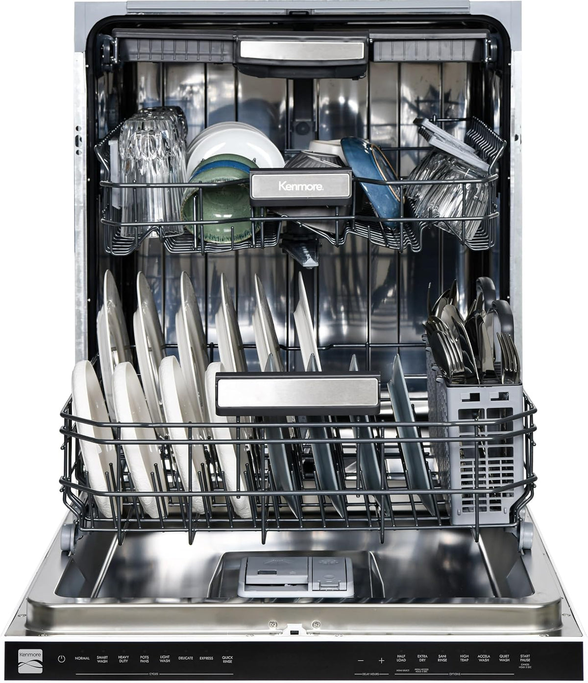 Kenmore 24" Built-in Stainless Steel Tub Dishwasher EasyFlex 3rd, SmartWash, UltraWash, TurboDry