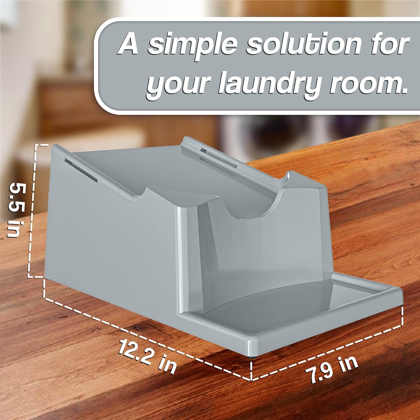 Skywin Laundry Detergent Holder Stand Organizer and Drip Tray for Laundry Room Organization,Non