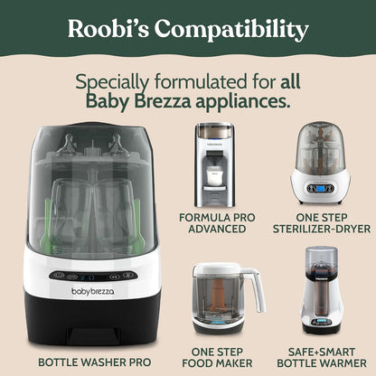 Roobi Descaling Solution Compatible with Baby Brezza. Specially Formulated to Clean & Descale Baby