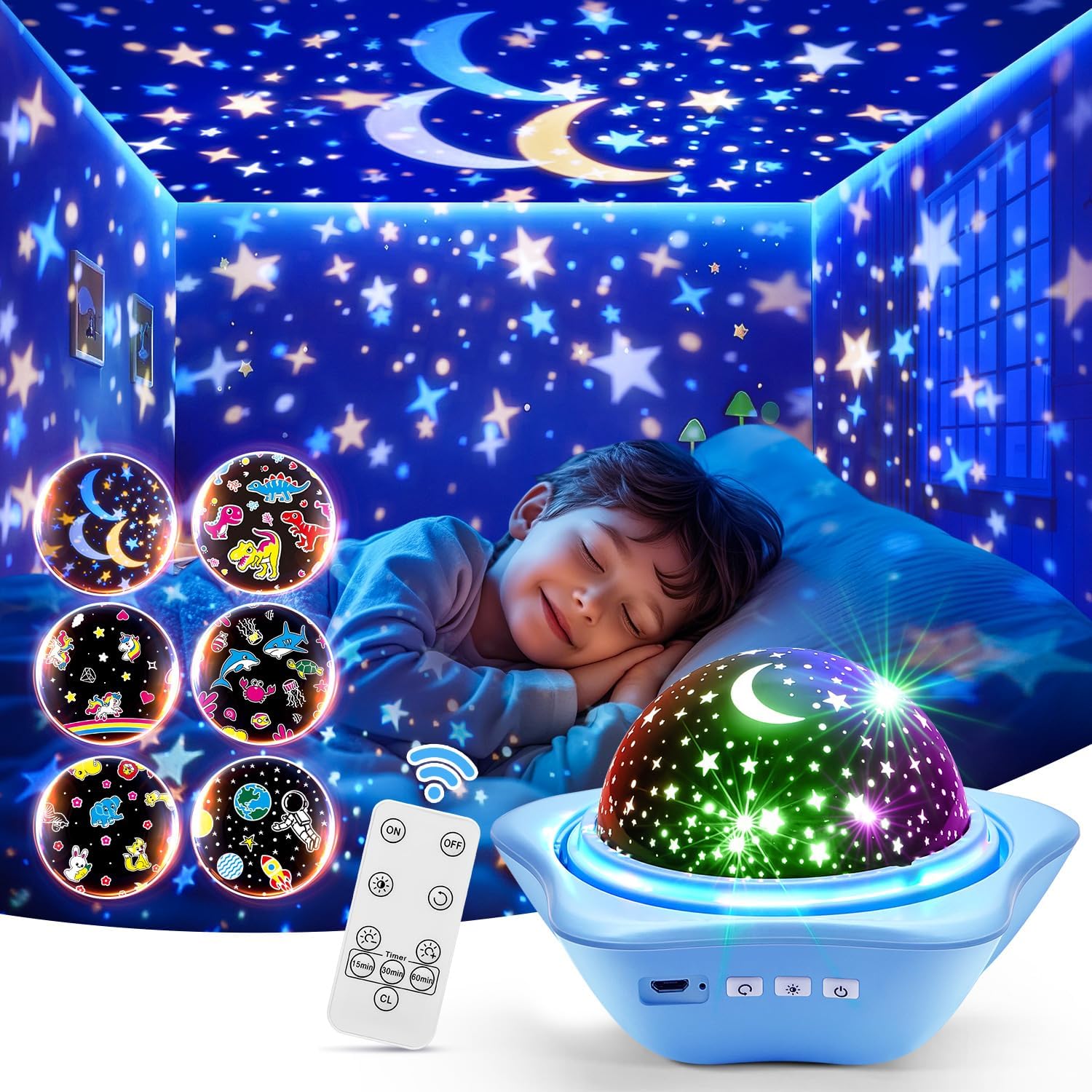 Night Light for Kids Night Light Projector, Baby Night Lights for Bedroom, Star Projector Galaxy