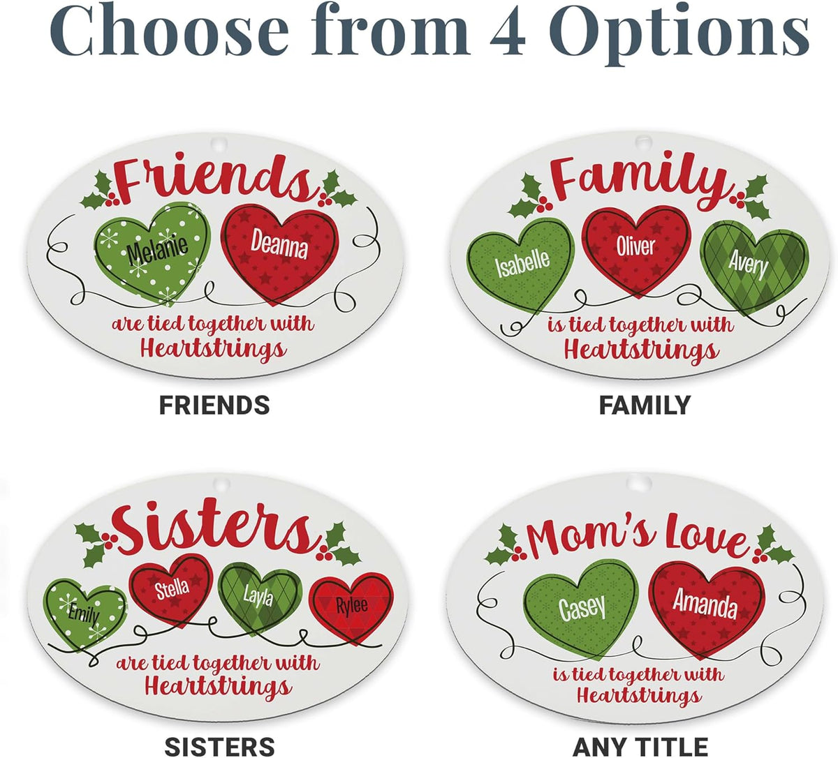 Let’s Make Memories Personalized Christmas Ornament - for Sisters - 2024 Christmas Ornament - Wood