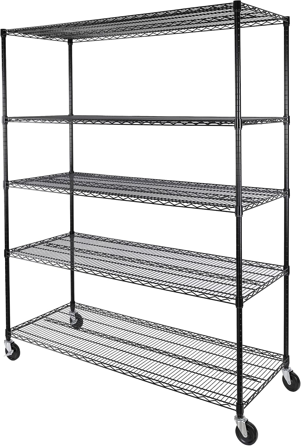 Seville Classics UltraDurable Heavy Duty NSF Solid Steel Wire Rack Storage Unit, Organizer for