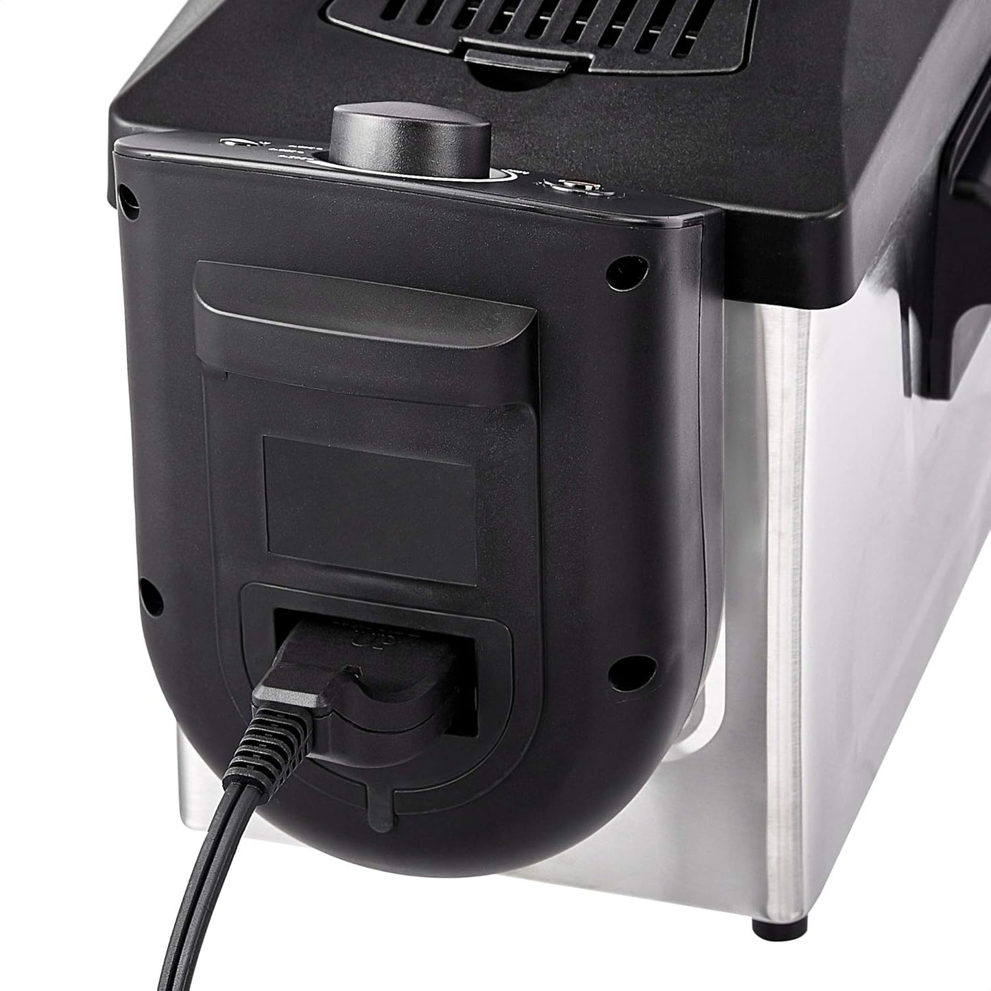 Amazon Basics 3.2-Qt (3.0L) Deep Fryer with 12-Cup Oil Capacity, Adjustable Temperature, Easy