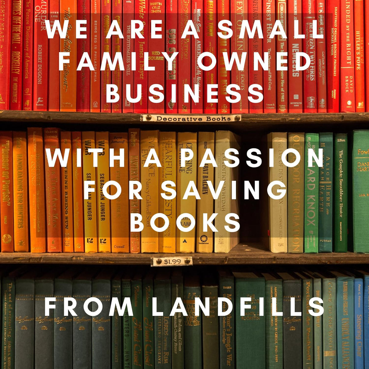 Curated Decorative Books Hardcover Décor Books for Home Décor, Choose Color, Interior Design