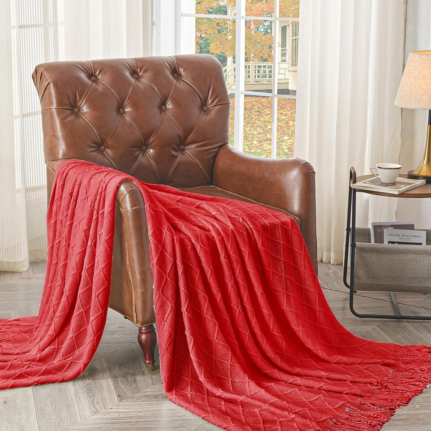 inhand Knitted Gift Throw Blankets for Couch and Bed,Valentines Day Decor Blanket for Her Him