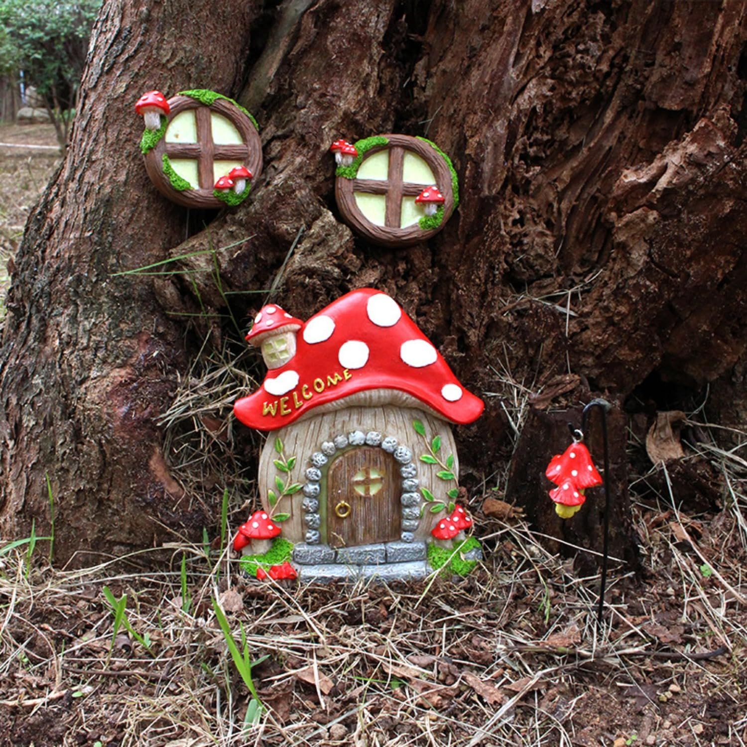 Garden Fairy Decor for Outside Wall Tree Decoration Fairy Door and Window Accessories, Butterfly