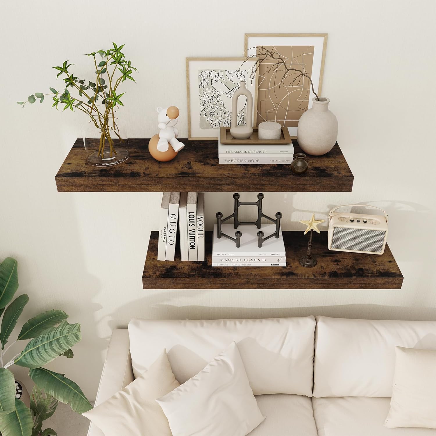Floating Shelves 36 Inch Long, 12 Inch Deep Floating Shelves for Wall, 36 x 12 Shelves for Wall