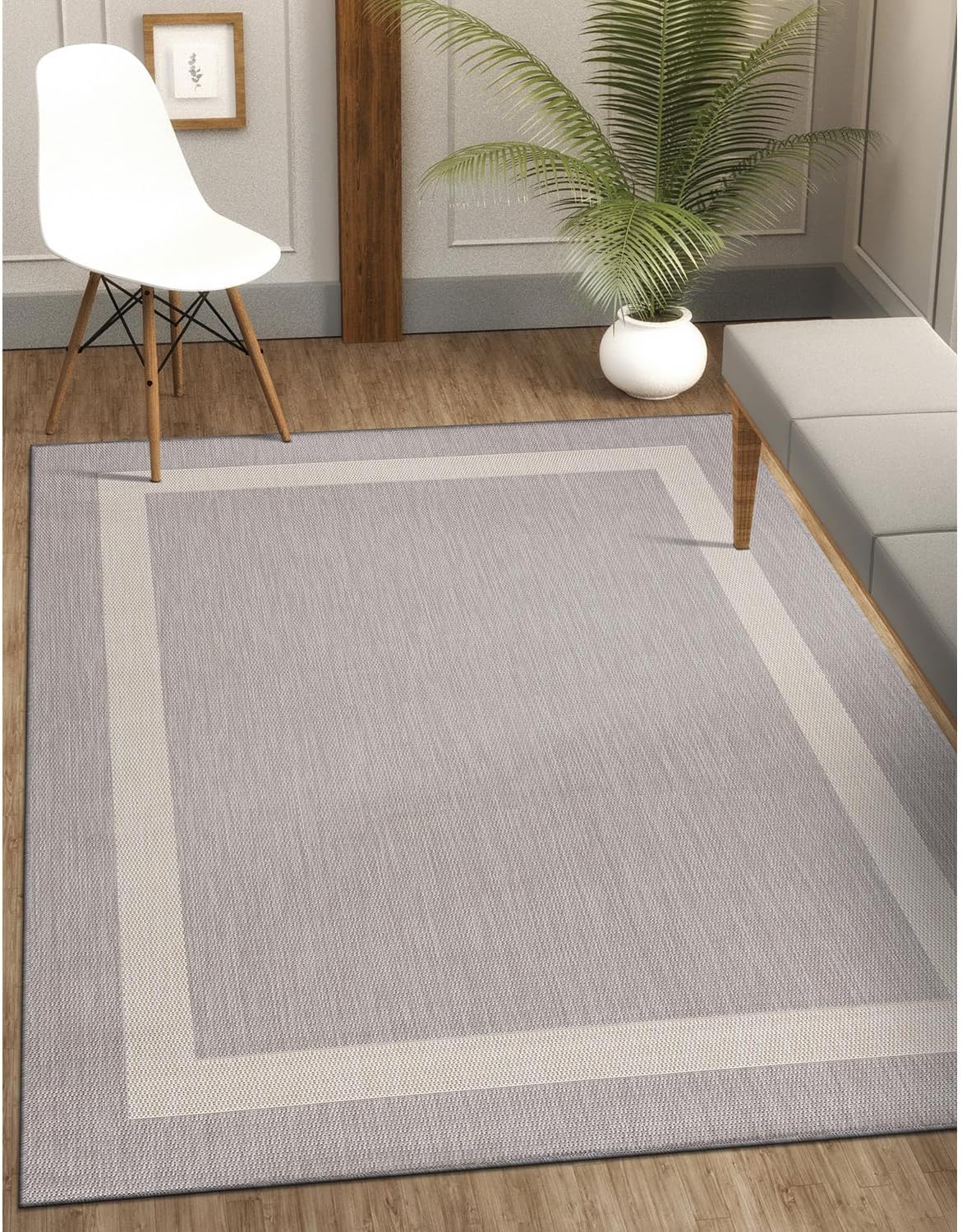 CAMILSON Outdoor Rug 6x9,Modern Outside Rugs for Patios Porches Waterproof Durable Washable