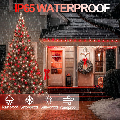 Extra-Long 144FT Solar String Lights for Outside, 2 Pack 400LED Solar Fairy Lights Outdoor