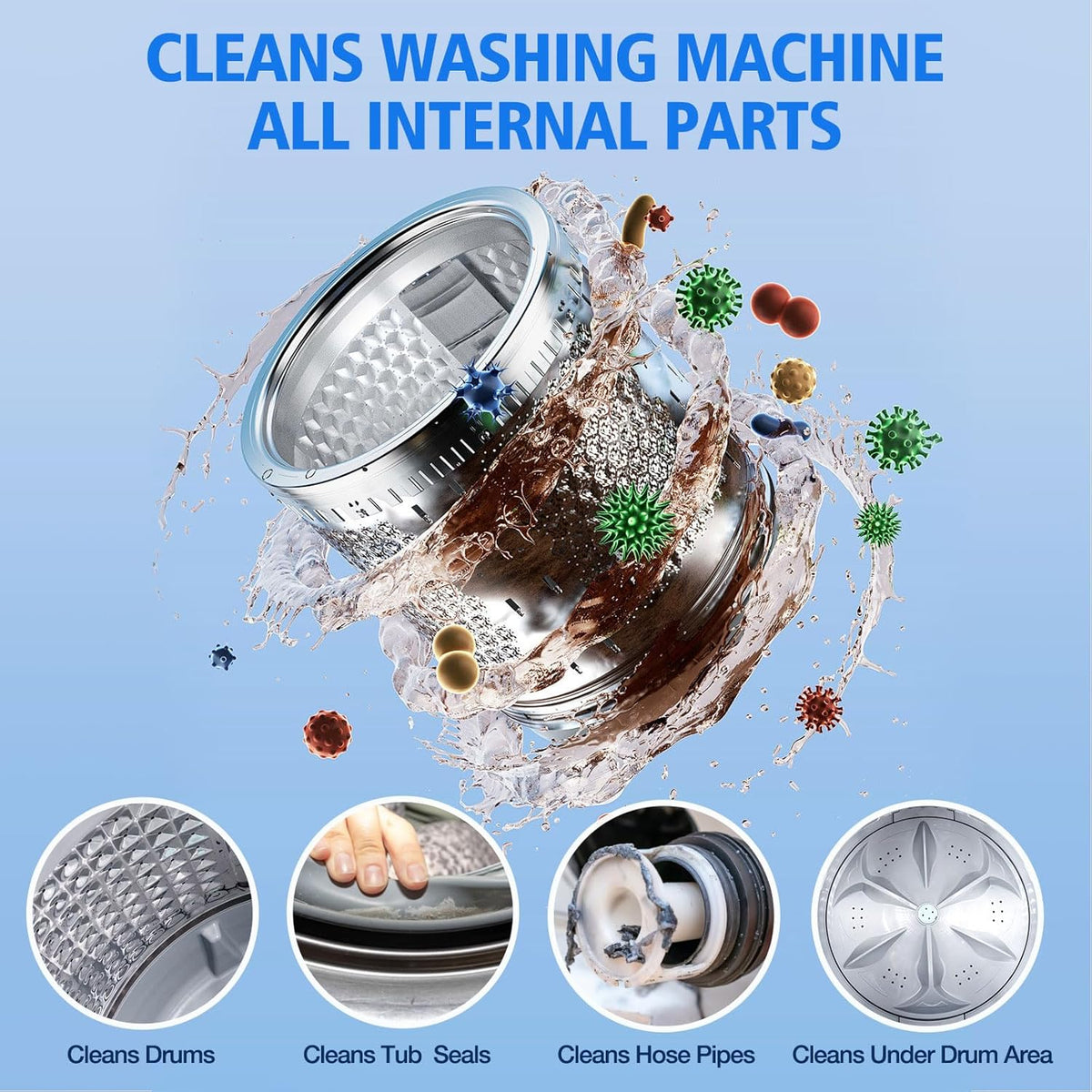 Washing Machine Cleaner-36Pack-18 Month Supply,Washer Machine Cleaner Tablets Formulated For Pet