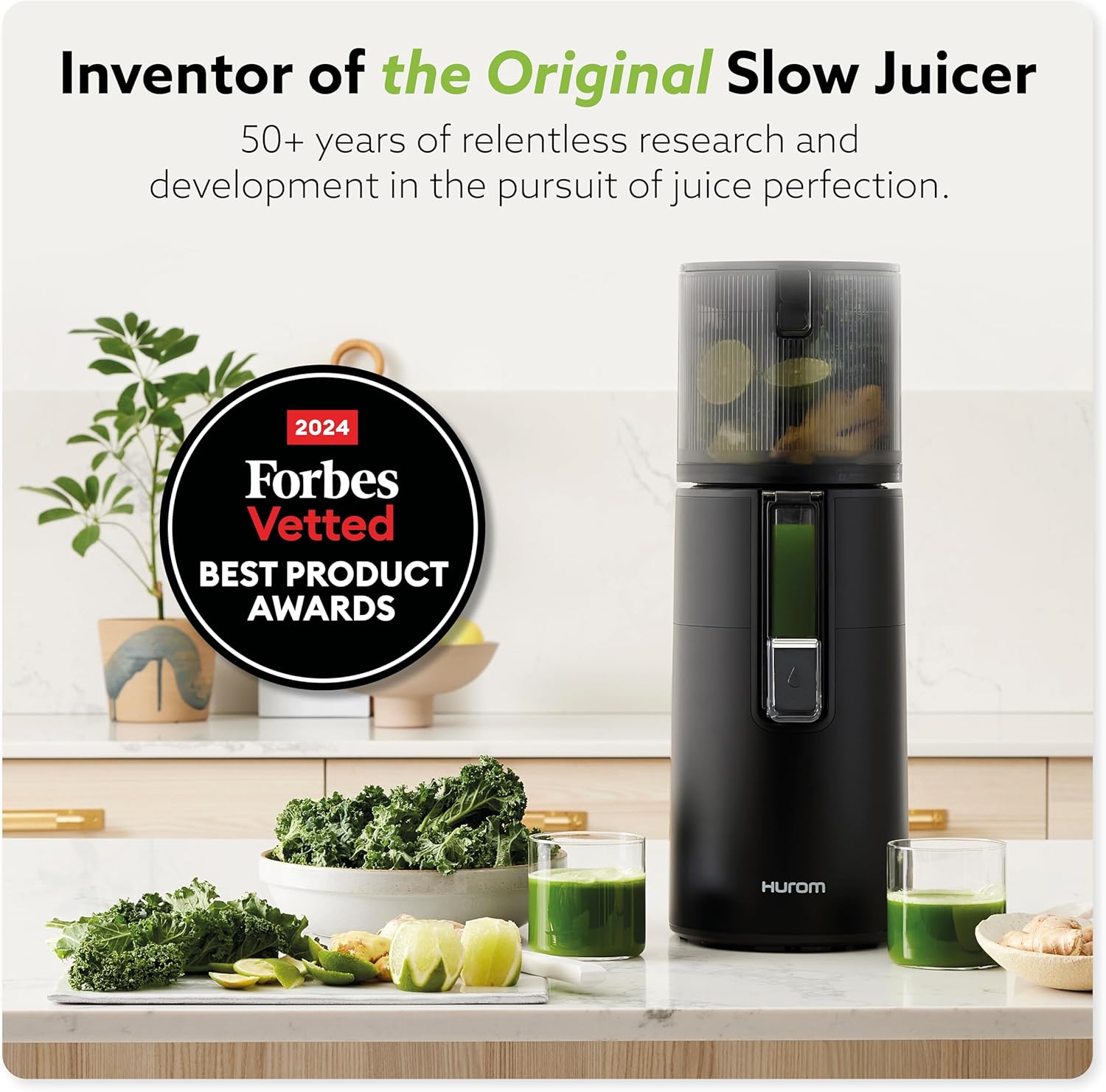 Hurom H400 Cold Press Juicer Machine, Award Winning Masticating Slow Juicer, Easy to Clean