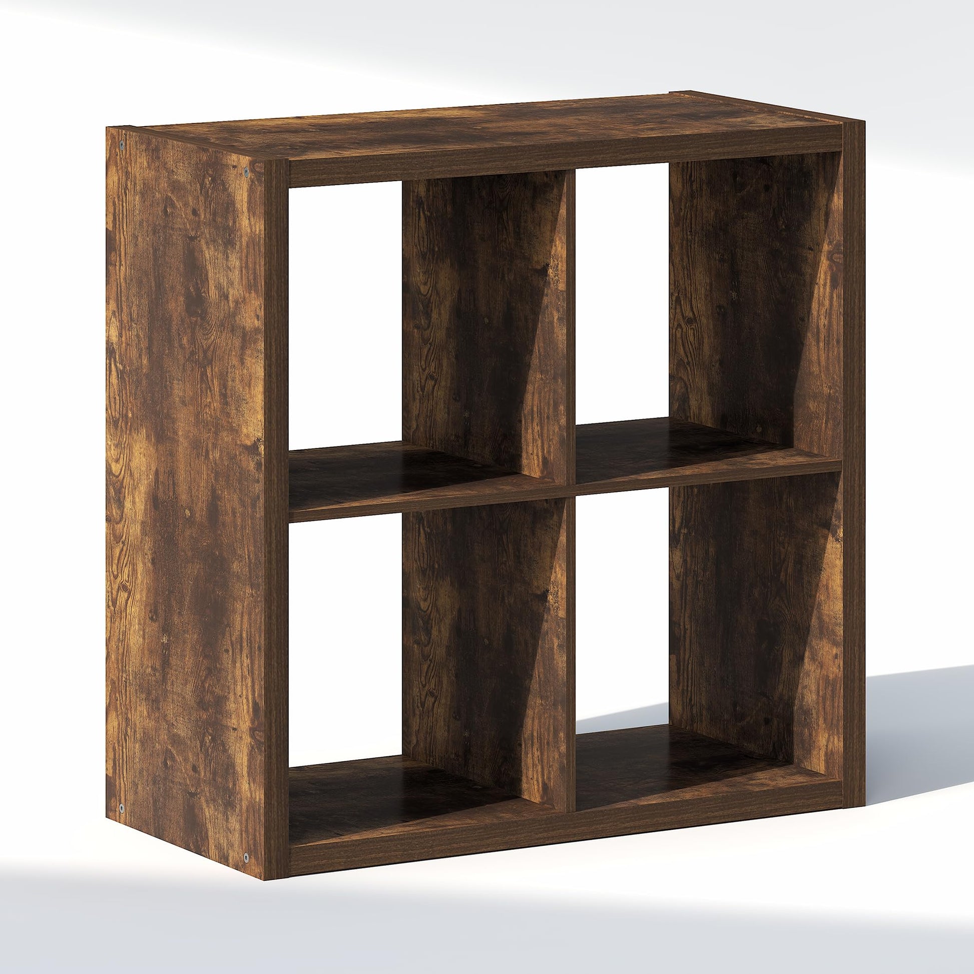 Furinno Cubic Extra Thick 4-Cube Closet Organizers and Storage, Amber Pine