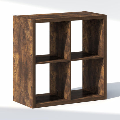 Furinno Cubic Extra Thick 4-Cube Closet Organizers and Storage, Amber Pine