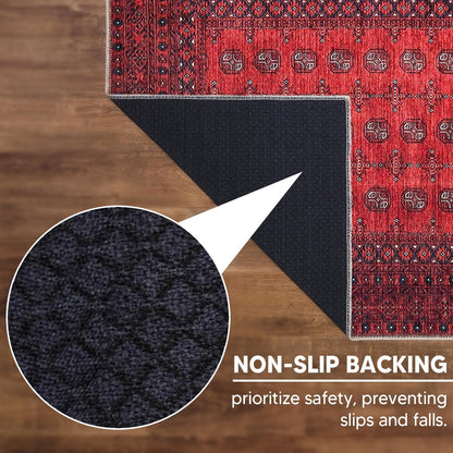 Keen Home Design 8x10 Rug - Machine Washable Area Rug with Non-Slip Backing, Ideal for Living Room