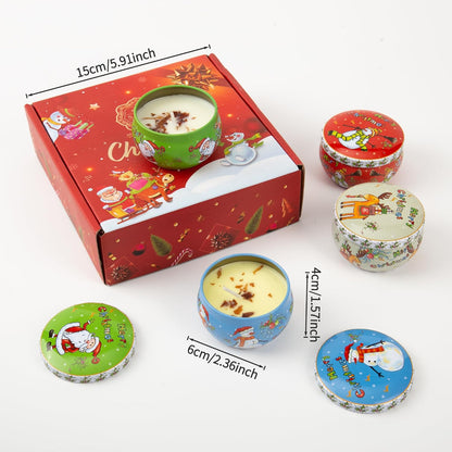 Christmas Scented Candle Set ??Holiday Soy Wax Aromatherapy Candles for Home Décor, Winter
