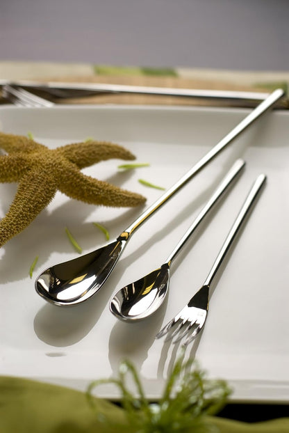 FORTESSA Dragonfly 18/10 Stainless Steel Flatware, 20 Piece Place Setting With Table Knives, Forks