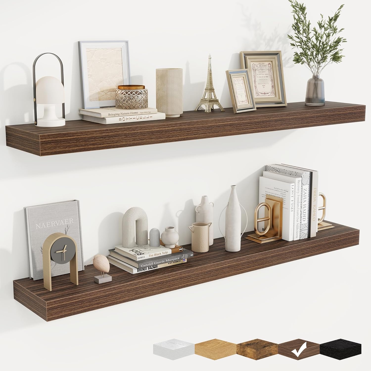 fuqing Floating Shelves for Wall, Bathroom Shelf Wall Mounted for Storage, Shelves with Invisible