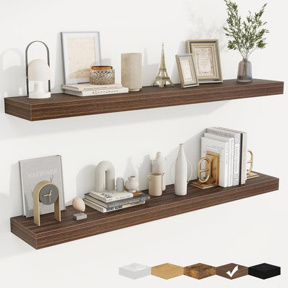 fuqing Floating Shelves for Wall, Bathroom Shelf Wall Mounted for Storage, Shelves with Invisible