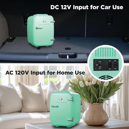 IBMF4MNT Fridge for Bedroom, Skincare, Portable Cooler & Warmer for Makeup, for Office & Home