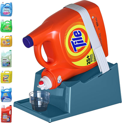 TidyFriend Laundry Detergent Holder Stand with Tray, Laundry Detergent Stand with Non-Slip Rubber