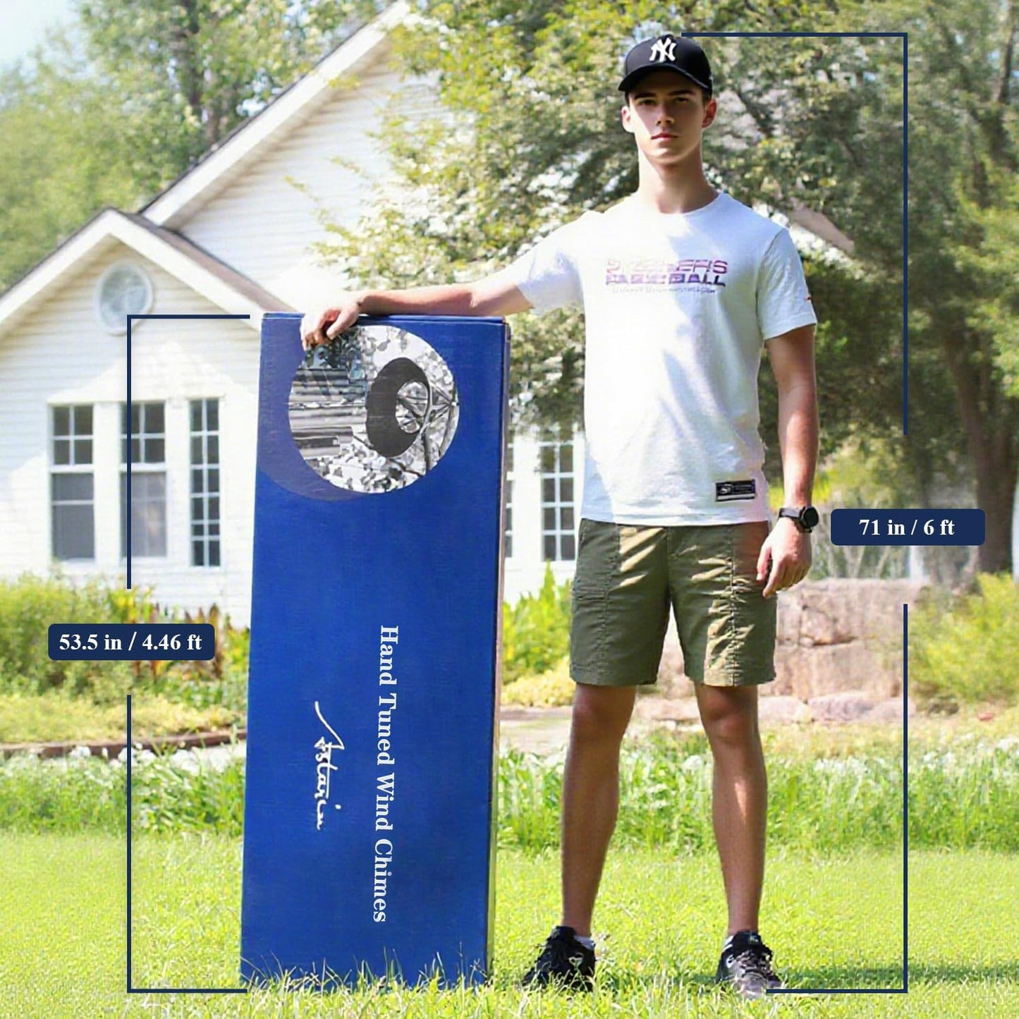 ASTARIN Extra Large Wind Chimes Outside, 2.4in Tubes Metal Handcrafted WindChimes with Deep Tone